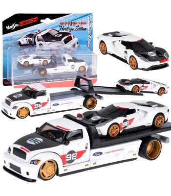 Maisto metāla auto komplekts Flatbed Ford GT Heritage Edition ZA5957 2021 1:64