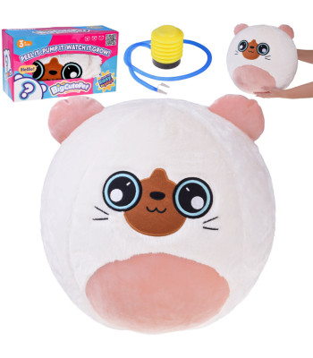Liela plīša bumba – mīkstā rotaļlieta ar kaķēna motīvu 45cm ZA5976