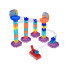 Krāsains Bumbiņu Ceļš Marble Run DIY ar Metēju, 58 Gabali