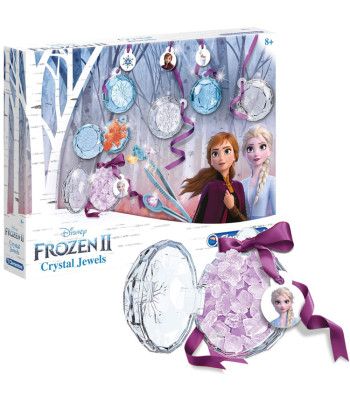 Clementoni rotaslietu veidošanas komplekts – kaklarota ar kristāliem, FROZEN ZA5989
