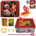 Bakugan kolekcijas skārdene ar figūrām un kartēm