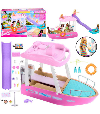 Mattel Barbie motorlaiva lellēm ar pārveidojamu interjeru un aksesuāriem ZA6042