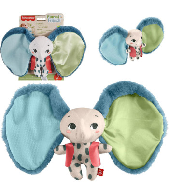 Mattel Fisher-Price sensoriska mīkstā rotaļlieta zilonis Planet Friends Wielkouchy ZA6044