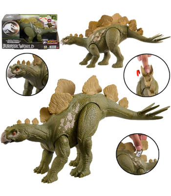 Mattel Jurassic World Hesperosaurus dinozaurs ar kustīgām kājām un mežonīgu rēcienu ZA6053