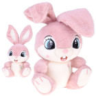 Pūkains Trusītis 40 cm Burvīgā Rozā MALINKA ar Locāmajām Ausīm ZA5922