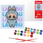 Gleznošana pēc numuriem bērniem 25x25cm KHO1283 On – Labubu AP0066