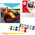 Gleznošana pēc numuriem 30x30cm KHO8559 Krāsainas sacīkstes AP0070