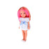Lovely Girl lelle baltā kleitā ar rozā šķipsnu ZA5850 33cm