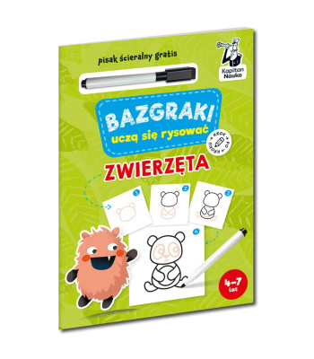 Kapitan Nauka Bazgraki mācās zīmēt. Dzīvnieki KS1198