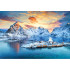 Puzzle 1000 gabali Sunrise on Sakrisoy, Lofoten, Norvēģija C-105366-2