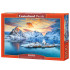 Puzzle 1000 gabali Sunrise on Sakrisoy, Lofoten, Norvēģija C-105366-2