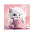 Gleznošana pēc numuriem 30x30cm KHO6716 Kakao kaķim AP0089