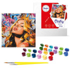 Krāsošana pēc skaitļiem 40 x 40 cm KHO8603 Mūsdienu guļošā princese AP0103