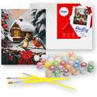 Krāsošana pēc numuriem 40x50 cm KHO6534 Sniega pasaka AP0108