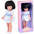 Lovely Girl Lelle ar melniem īsiem matiem baltā kleitā 33cm ZA5850