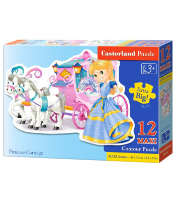 Castorland puzle Princess Carriage, 12 MAXI detaļas, B-120017