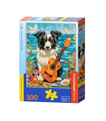 Puzle Collie, Guitar and the Sea — B-111268, 100 elementi