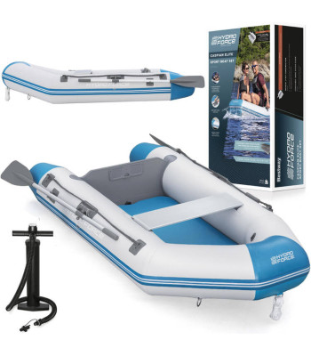 Piepūšamā laiva ar airiem un sūkni, 2 personām, 230 x 130 cm, Bestway Hydro-Force Caspian 65046