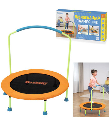 Bestway Wonderjump mini batuts ar rokturi lietošanai telpās un ārpus telpām 91x 96cm 59100
