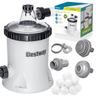 Bestway filtrācijas sūknis baseinam 5678 l/h uz filtrējošām lodītēm 58870