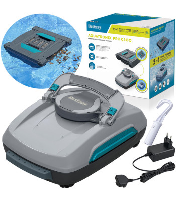 Bezvadu baseina robotsūcējs un skimmers 2-in-1 Bestway AquaTronix ProG300 58942