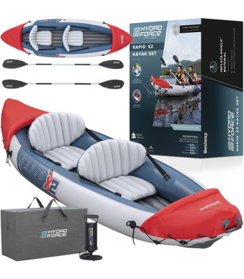 Piepūšamā tūristu kajaka ar airiem 2 personām, 321 x 88 cm, Bestway Lite-Rapid X2