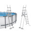 Bestway peldbaseina kāpnes 132cm - drošas neslīdošas metāla 58332