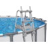 Bestway peldbaseina kāpnes 132cm - drošas neslīdošas metāla 58332
