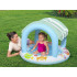 Bestway bērnu baseins ar jumtu un piepūšamu dibenu ZILĀ-BALTĀ 104cm 52638