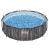 Bestway Baseins ar rāmi 366x100cm 8in1 koks 5614X