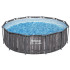 Bestway Baseins ar rāmi 366x100cm 8in1 koks 5614X