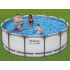 Bestway karkasa baseins 396x122cm 8in1 5618W