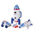 Kosmiskās bāzes komplekts raķete kuģis auto astronauts skaņas ZA4702