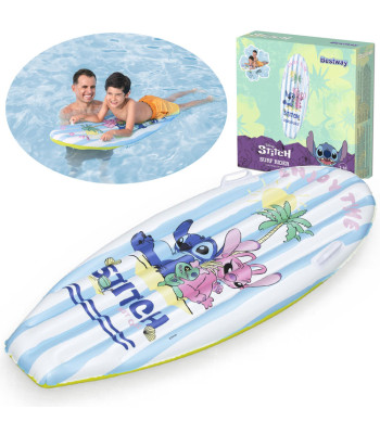 Bestway piepūšams ūdens matracis – Disney Lilo un Stitch, 114 x 46 cm, 9104V