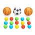 Bestway Sausais baseins ar bumbām 3in1 Basketbols + futbols 120x107cm 52728
