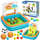 Bestway Sausais baseins ar bumbām 3in1 Basketbols + futbols 120x107cm 52728