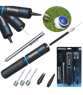 Bestway manuālais sūknis bumbām, matračiem un velosipēdiem, Air Hammer 62321, 20 cm