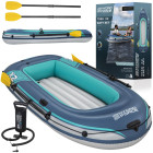 Bestway Piepūšams pontons TREK X2 līdz 250 kg 232x118 cm + airi un pumpis 61153