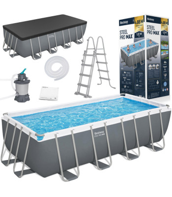 Bestway Tērauda Rāmja Baseins 488x244x122cm 9in1 56671