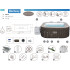 Bestway Lay-Z-Spa Cabo HydroJet 6 hidromasāža 4-6 personas WiFi lietotne 6001R