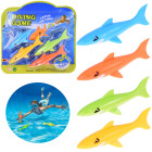 Komplekts ar 4 krāsainām haizivīm bērniem niršanas apmācībai