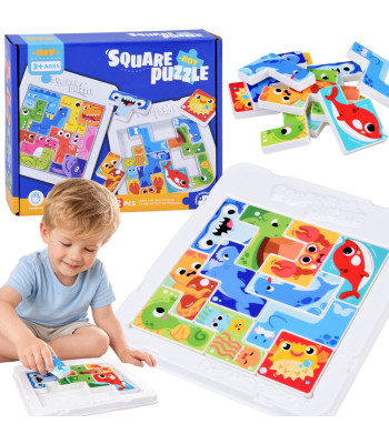 Tetris puzle “Jūras dzīvnieciņi”, 12 detaļas ZA6136