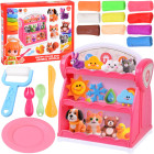 plastilīna veikals liels komplekts 10 krāsas + piederumi za6139