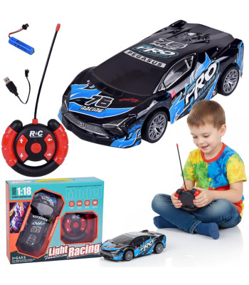 Sporta auto ar tālvadības pulti un izgaismotu virsbūvi RC0754 NI 1:18