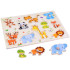 koka puzle dzīvnieki, formu saskaņošana, 10 elementi, za4721