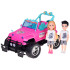 tālvadības rozā apvidus auto lellēm ar zēna un meitenes figūriņām RC0734