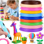 mega pcl filamentu komplekts 3d pildspalvai, 10 krāsas, 50 m, za6148