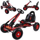 liels pedāļu kartings ar regulējamu sēdekli un piepūšamiem riteņiem sp0839