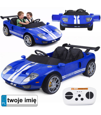 Bērnu akumulatora auto Ford GT ar 4 motoriem un tālvadības pulti PA0337, 2-vietīgs