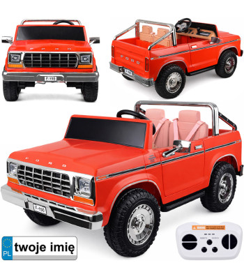 Elektriskais bērnu auto Ford Bronco Pickup, divvietīgs, klasiskais PA0338